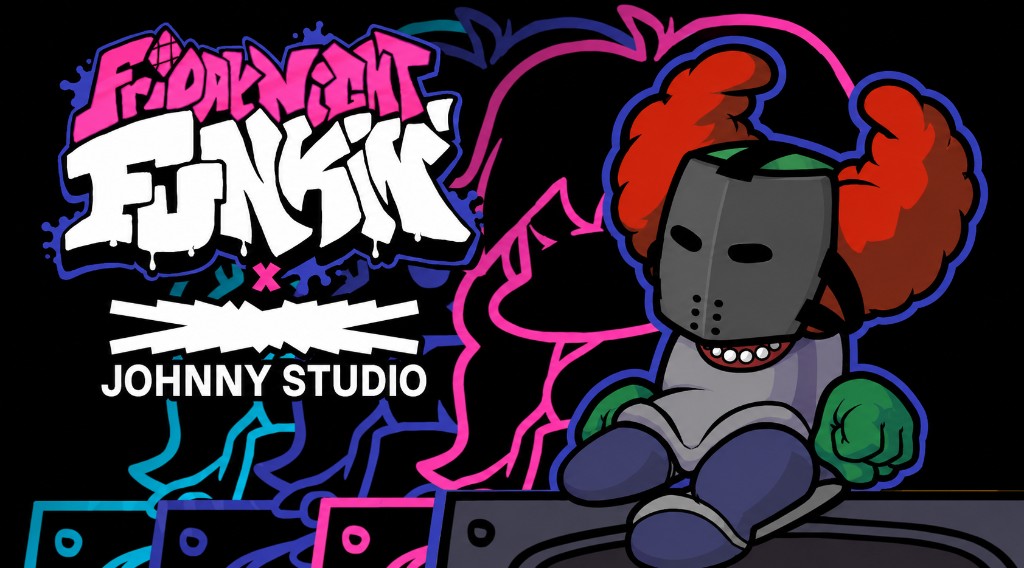 Friday Night Funkin' title splash on Johnnyplay
